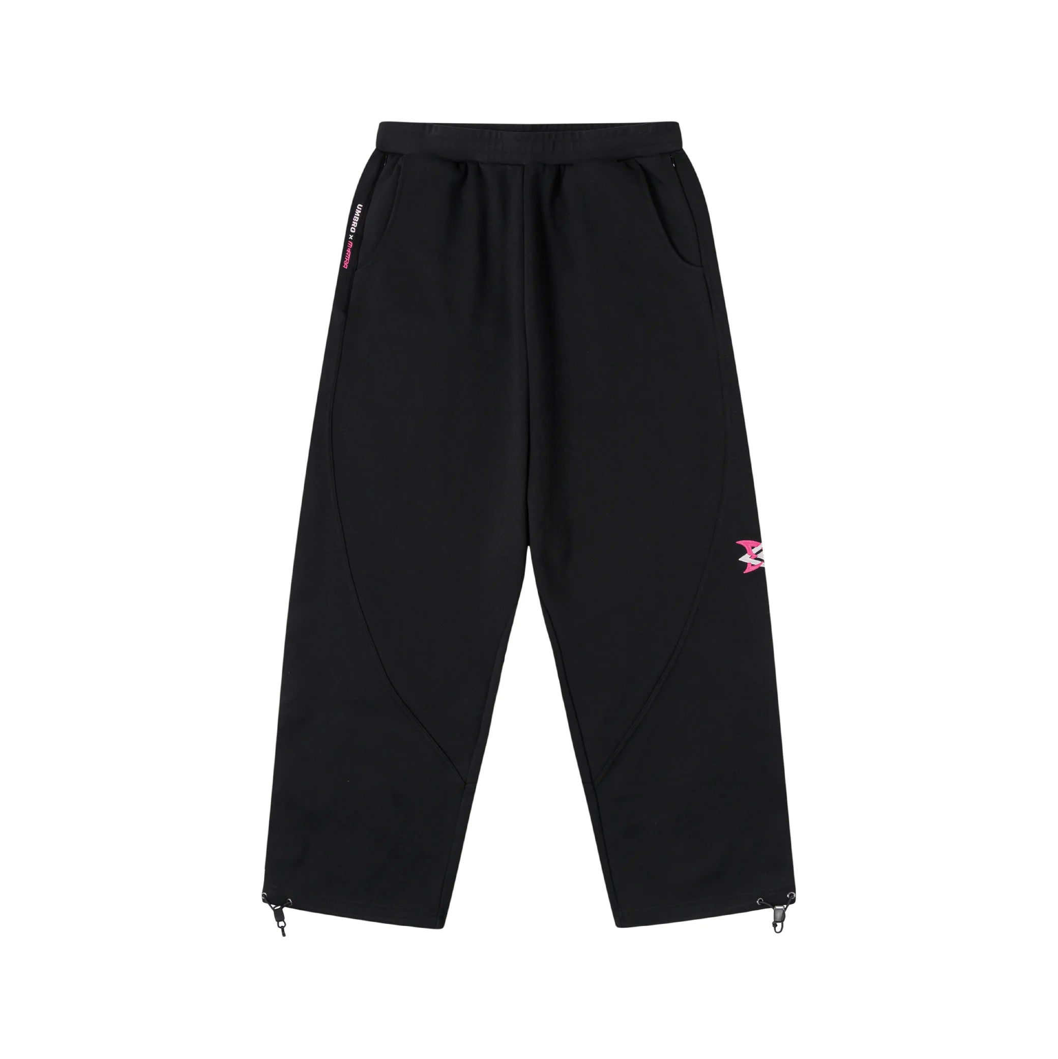 Mertra x Umbro Warm Up Joggers (Black) Front View