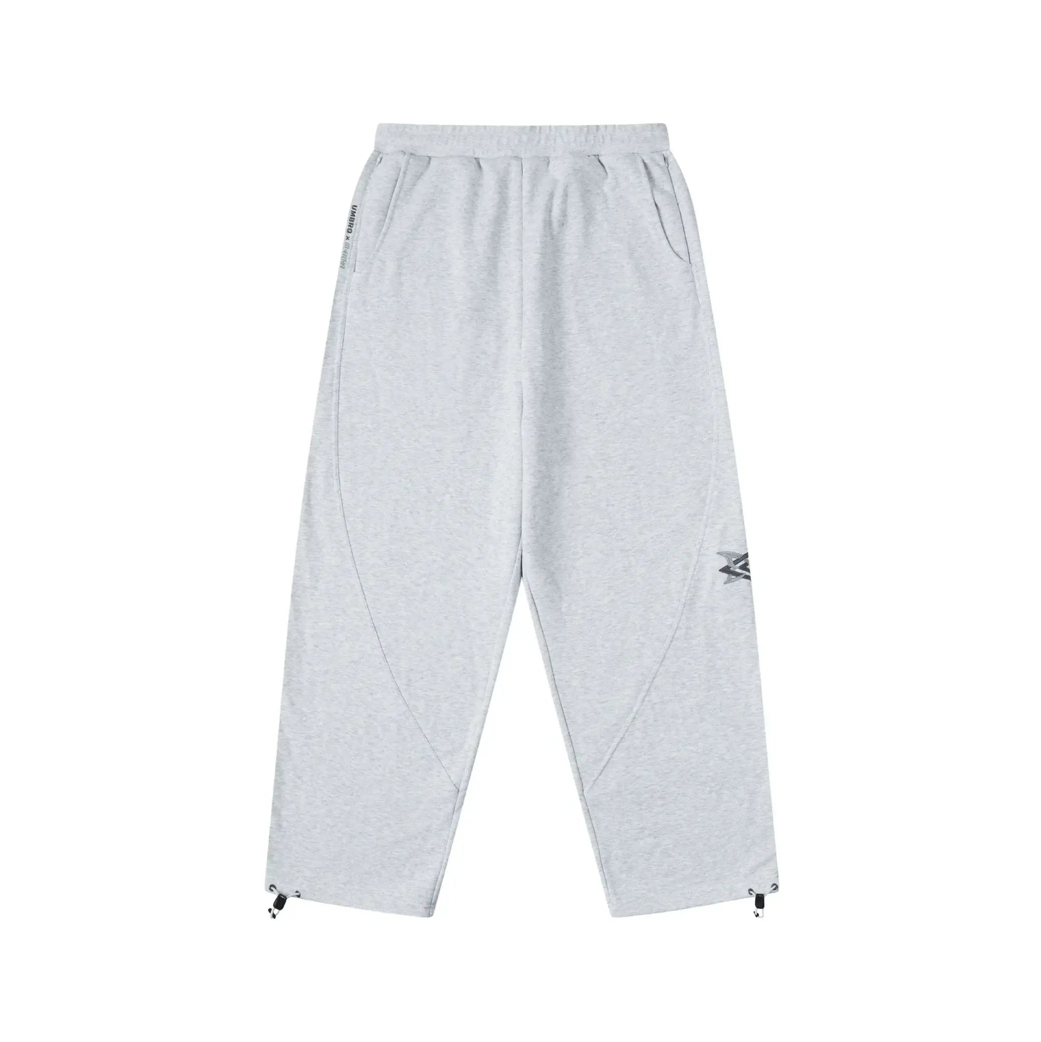 MERTRA x Umbro Warm Up Joggers (Grey/Grey) Front View