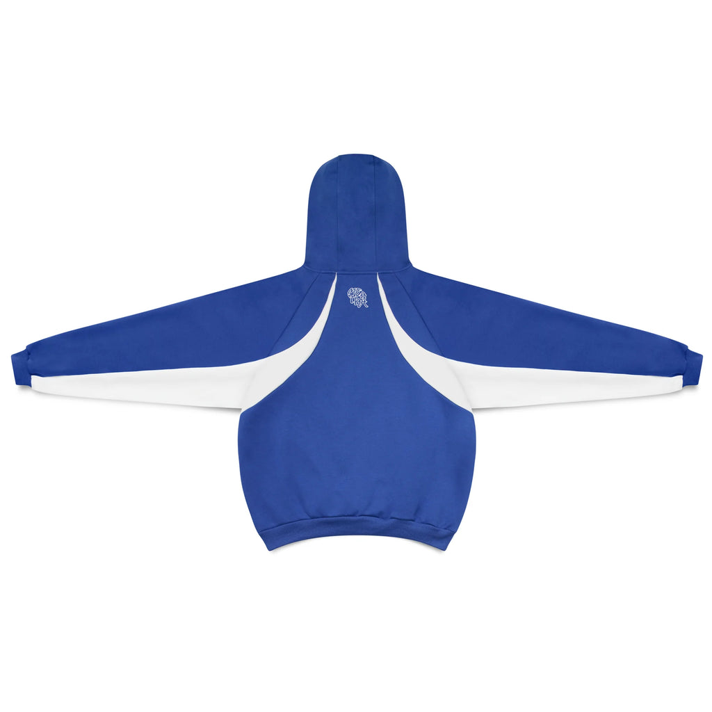Mertra Bigstep Hood (Blue/White) Back View