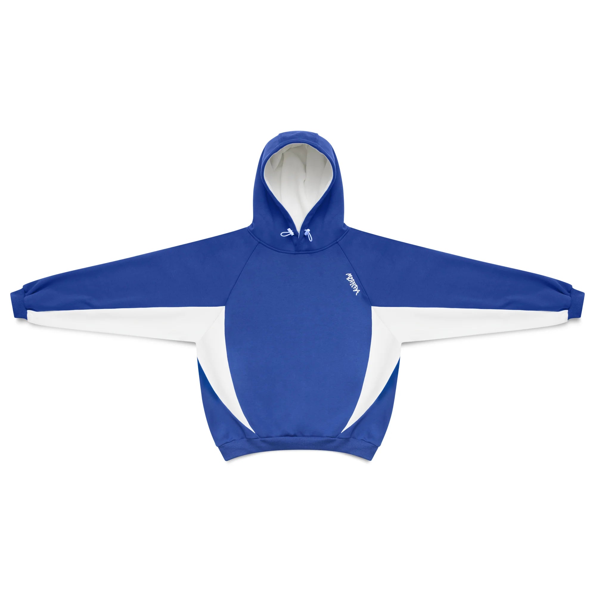 Mertra Bigstep Hood (Blue/White) Front View