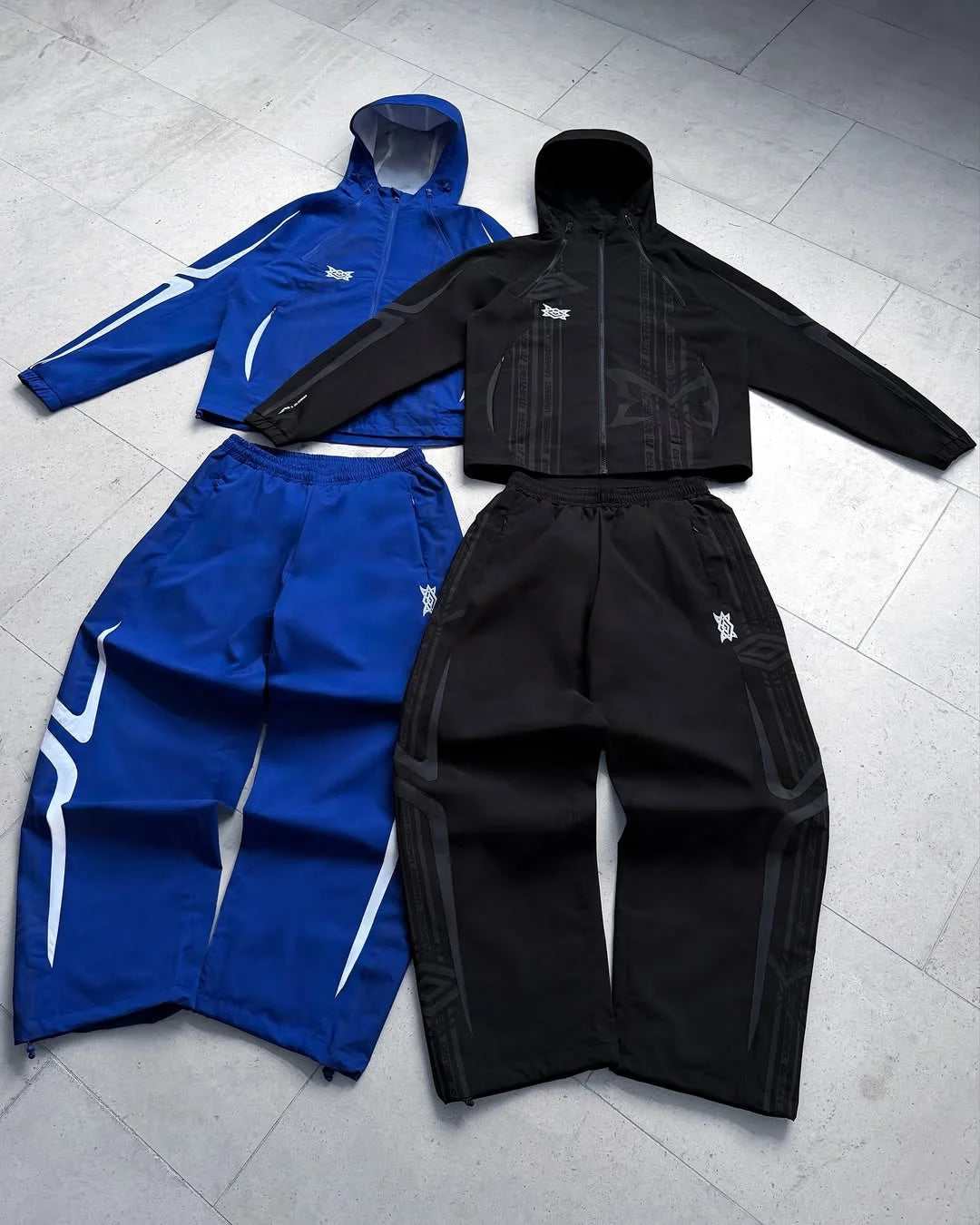 Mertra x Umbro Reflective Technical Tracksuit (Black/Blue)