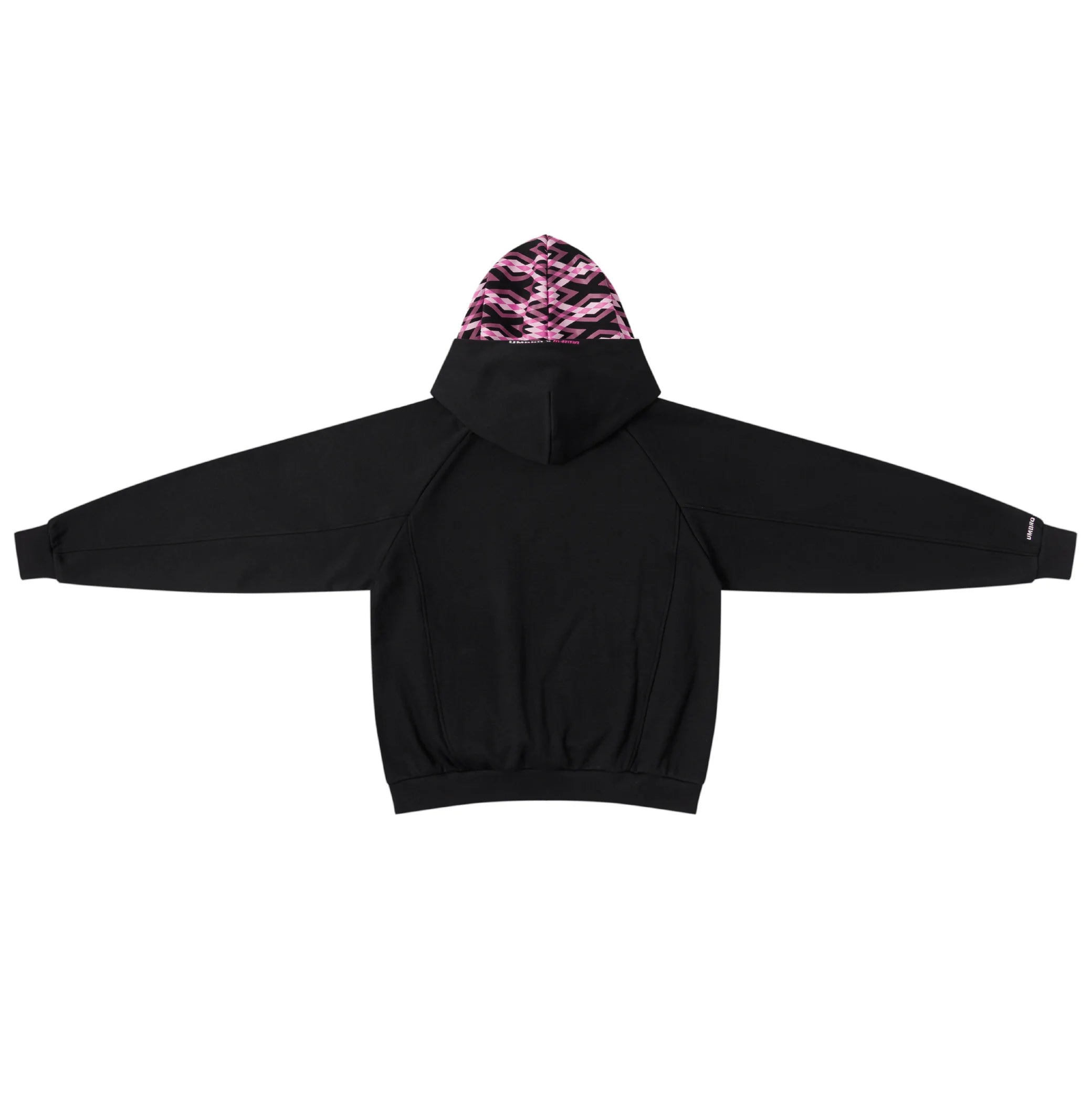 Mertra x Umbro Warm Up Hood (Black) Front View
