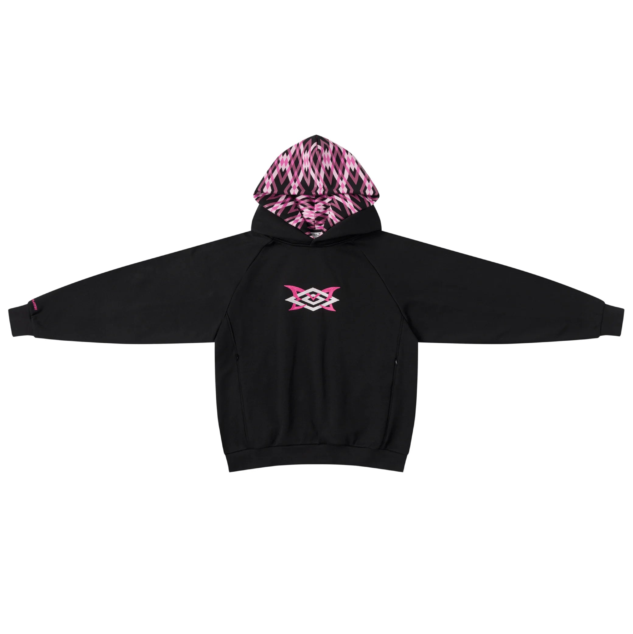 Mertra x Umbro Warm Up Hood (Black) Front View