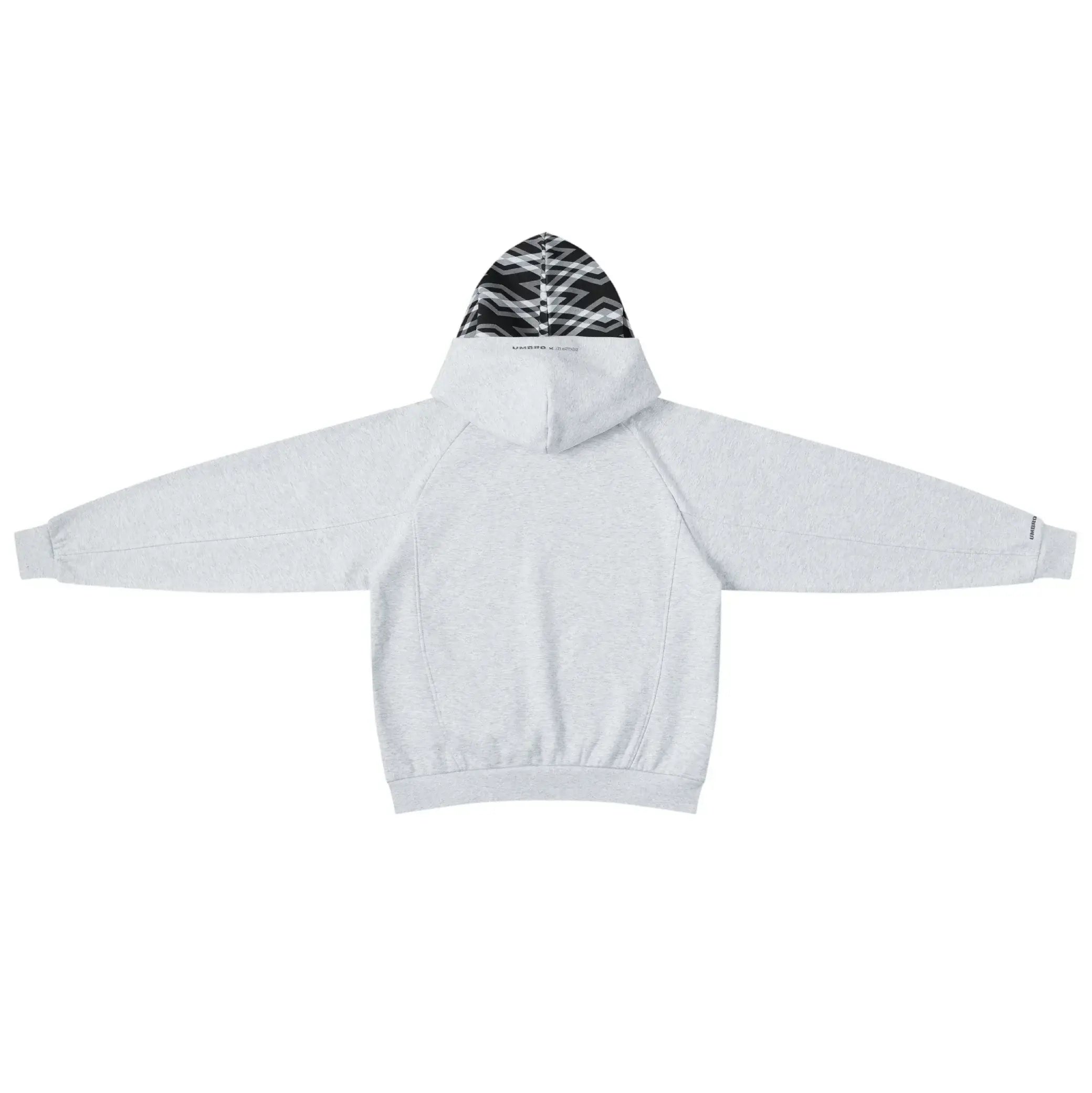 MERTRA x Umbro Warm Up Hood (Grey/Grey) Back View
