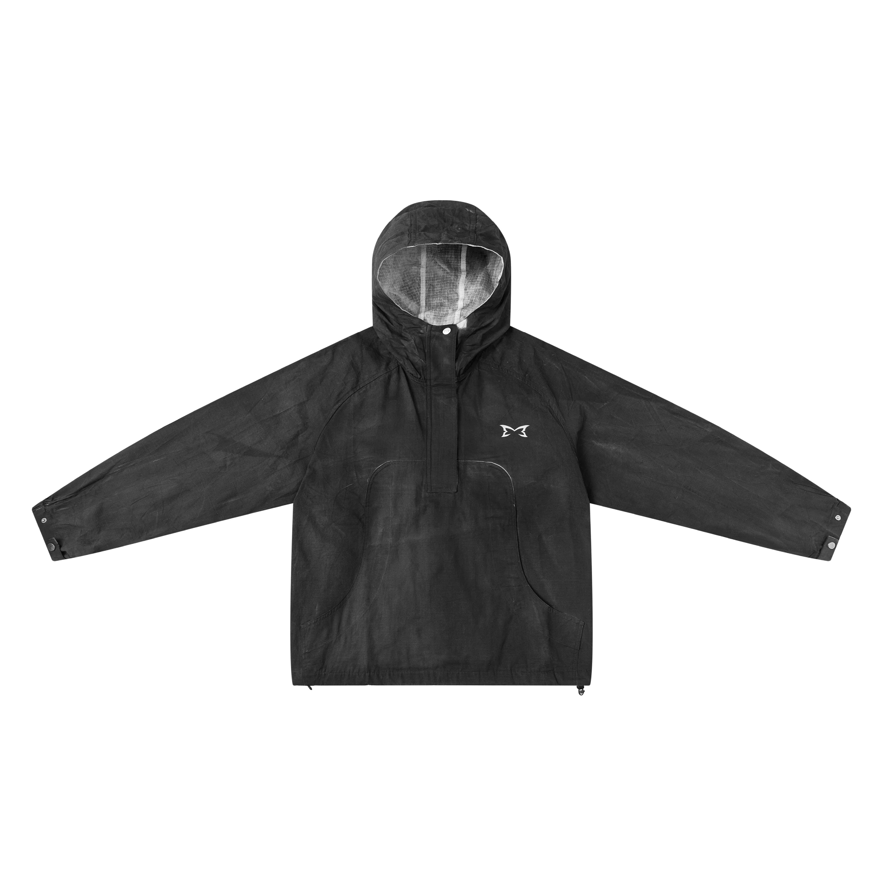 Mertra Hand Spray Pullover Black Front View